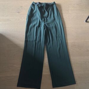 Babaton Dark Green Dress Pants